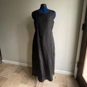 Eileen Fisher double layer silk maxi dress